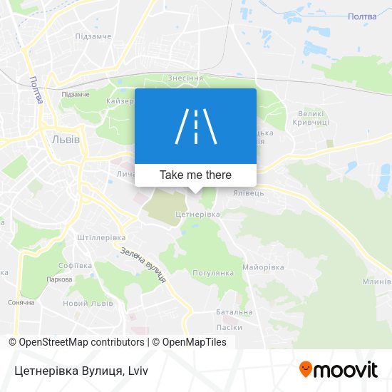 Цетнерівка Вулиця map