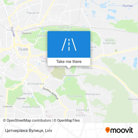 Карта Цетнерівка Вулиця