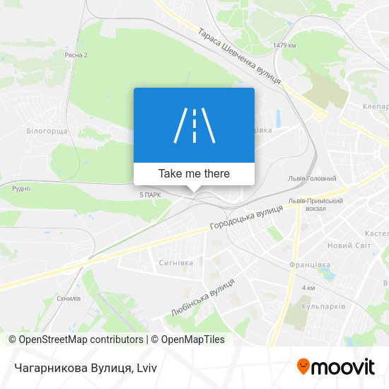 Чагарникова Вулиця map