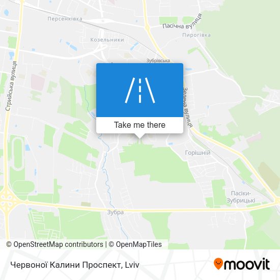 Червоної Калини Проспект map