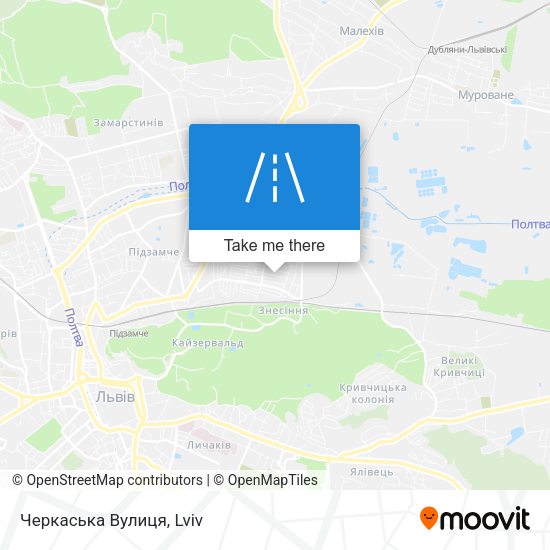 Черкаська Вулиця map