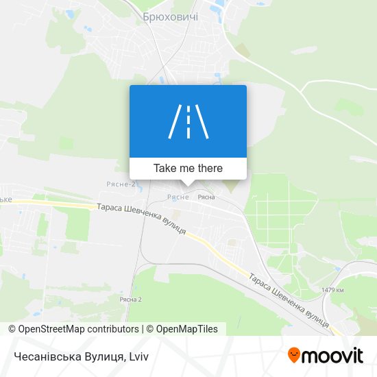 Чесанівська Вулиця map