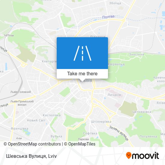 Шевська Вулиця map
