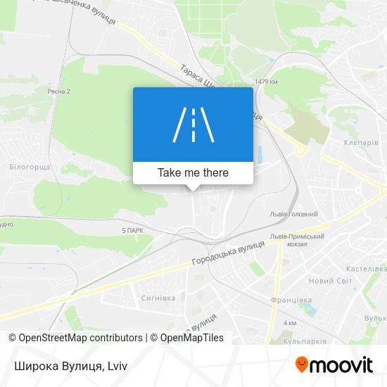 Широка Вулиця map