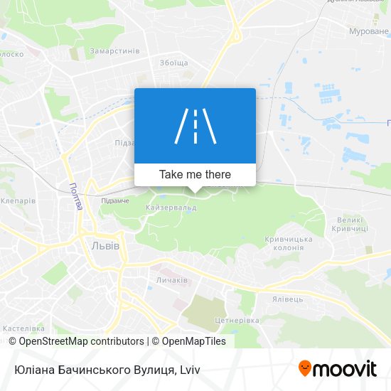 Юліана Бачинського Вулиця map
