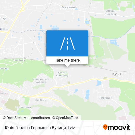 Юрія Горліса-Горського Вулиця map