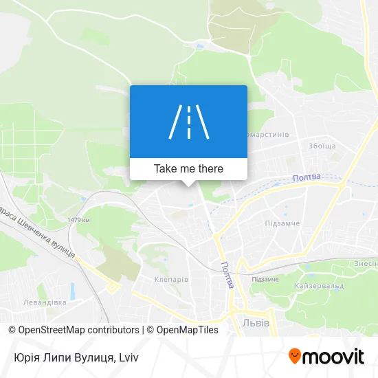 Карта Юрія Липи Вулиця