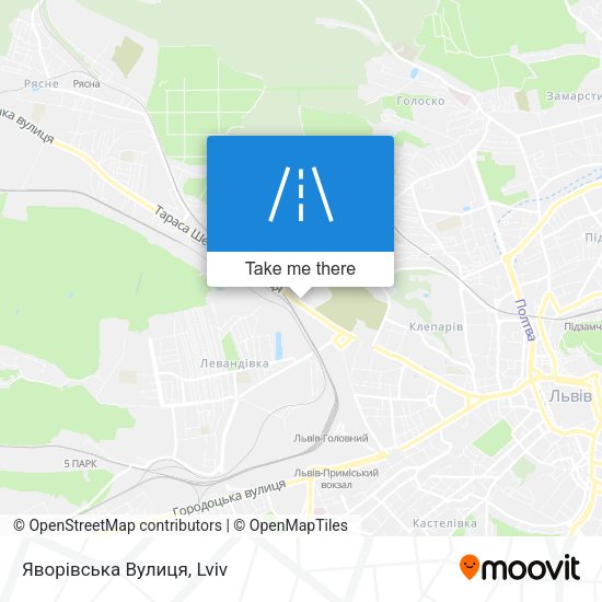 Яворівська Вулиця map