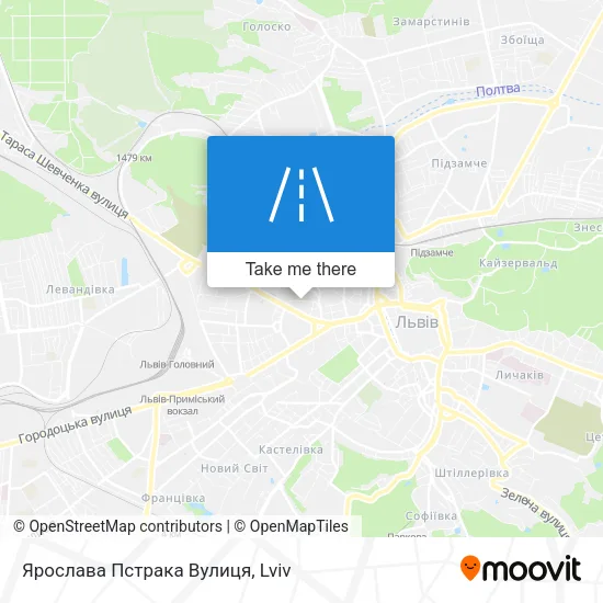 Карта Ярослава Пстрака Вулиця
