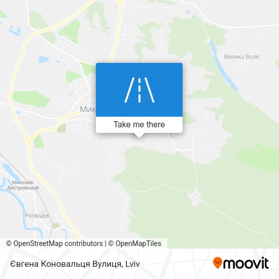 Євгена Коновальця Вулиця map