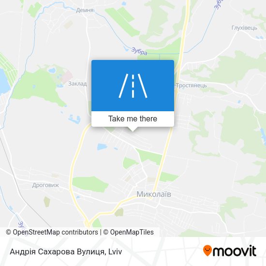 Андрія Сахарова Вулиця map