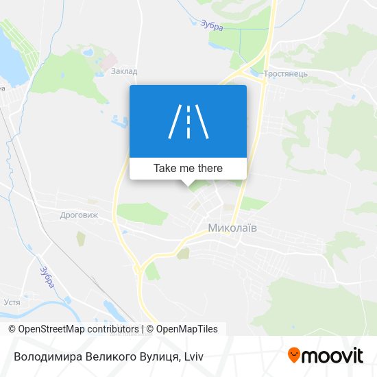 Володимира Великого Вулиця map