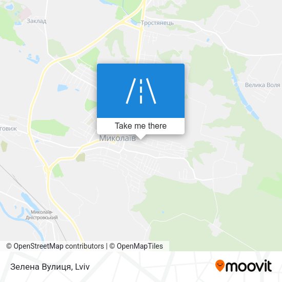 Зелена Вулиця map