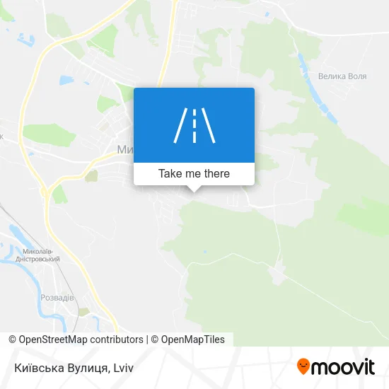 Карта Київська Вулиця