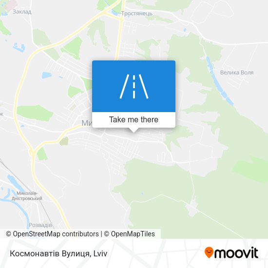 Космонавтів Вулиця map
