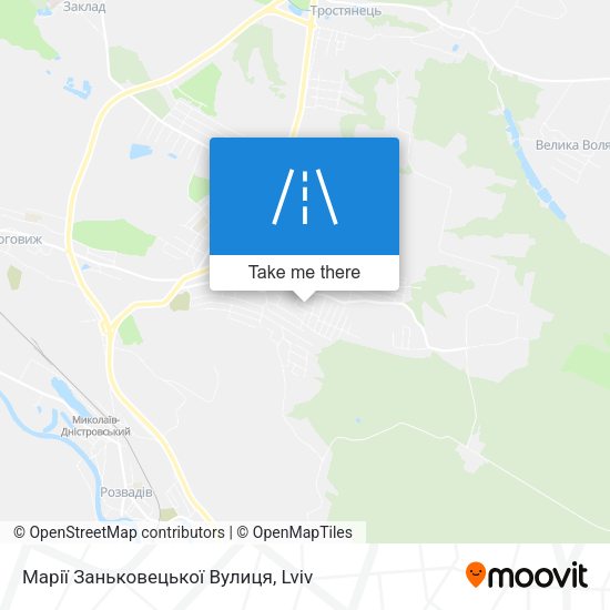 Марії Заньковецької Вулиця map