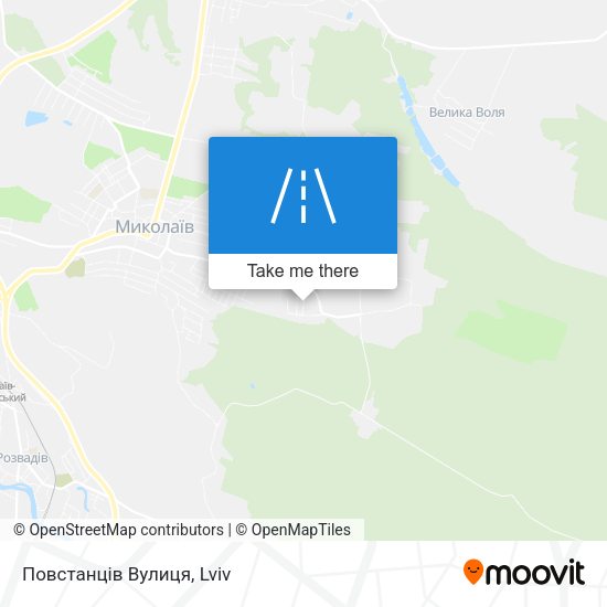 Повстанців Вулиця map