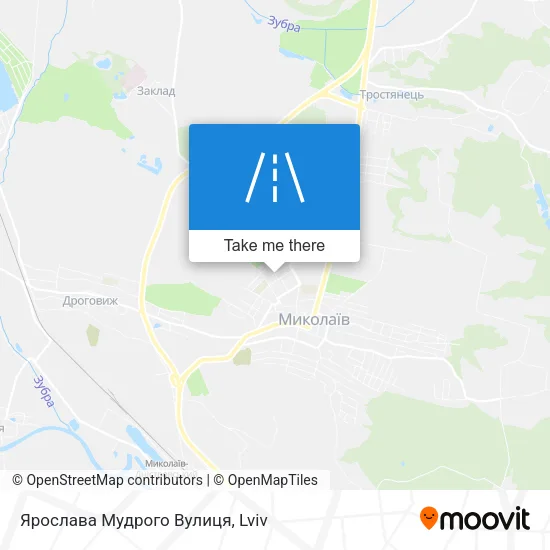 Карта Ярослава Мудрого Вулиця