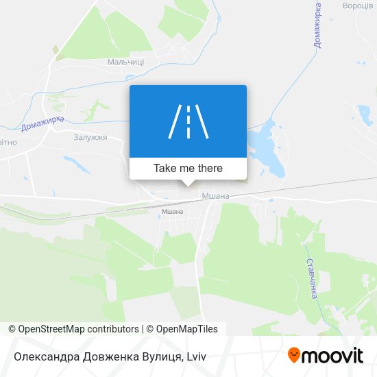 Олександра Довженка Вулиця map