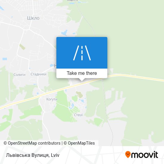 Карта Львівська Вулиця