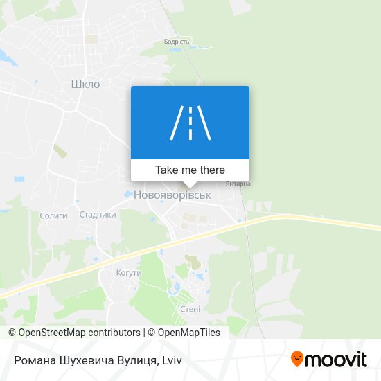 Романа Шухевича Вулиця map