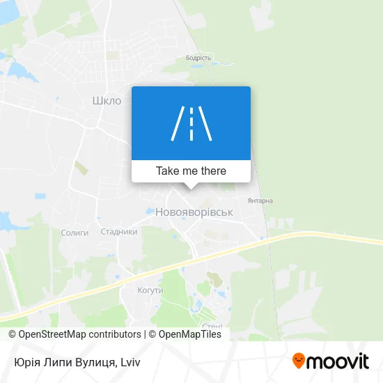 Карта Юрія Липи Вулиця