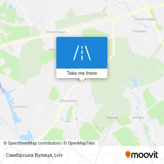 Самбірська Вулиця map