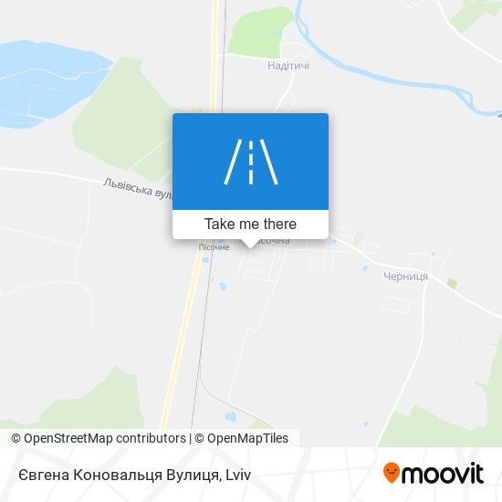 Євгена Коновальця Вулиця map