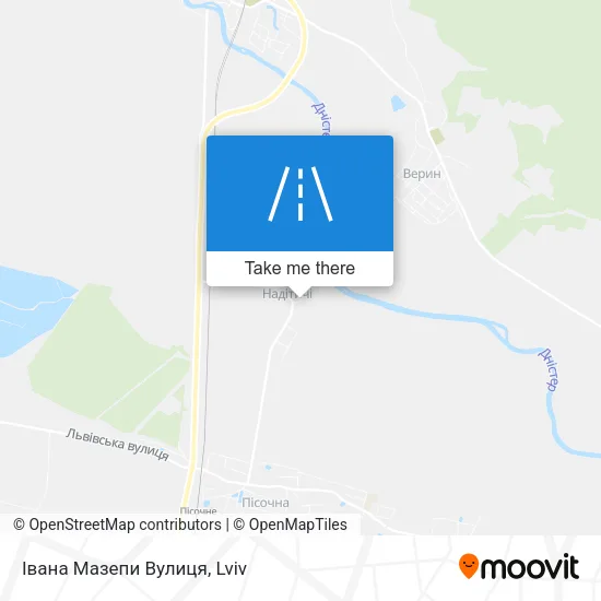 Карта Івана Мазепи Вулиця
