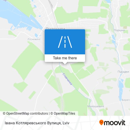 Івана Котляревського Вулиця map