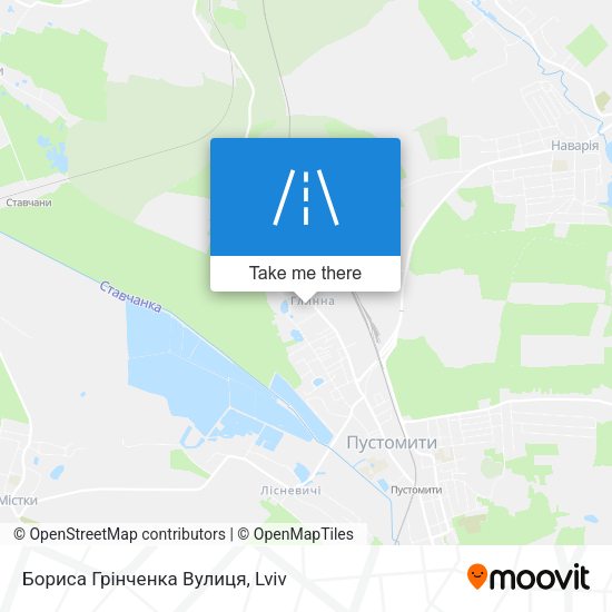 Карта Бориса Грінченка Вулиця
