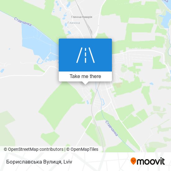 Карта Бориславська Вулиця