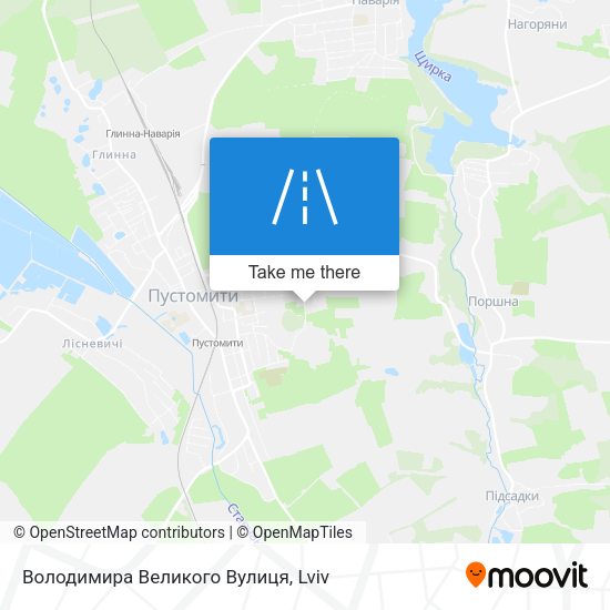 Володимира Великого Вулиця map