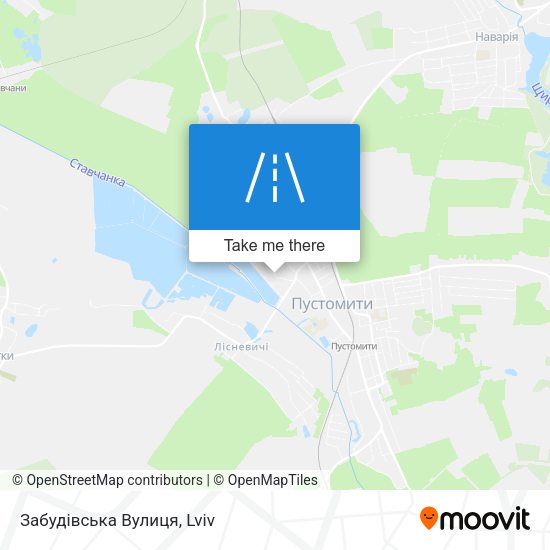 Забудівська Вулиця map