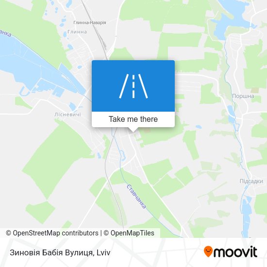 Зиновія Бабія Вулиця map