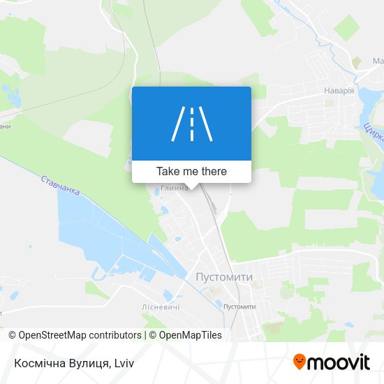 Космічна Вулиця map