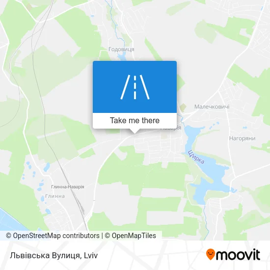 Карта Львівська Вулиця