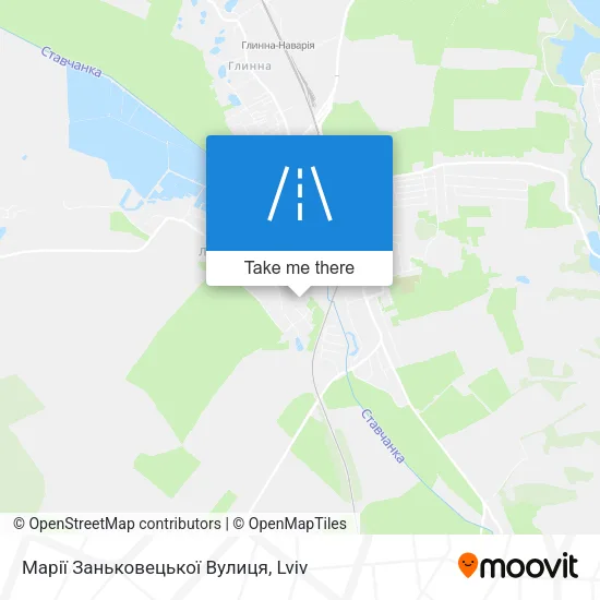 Карта Марії Заньковецької Вулиця