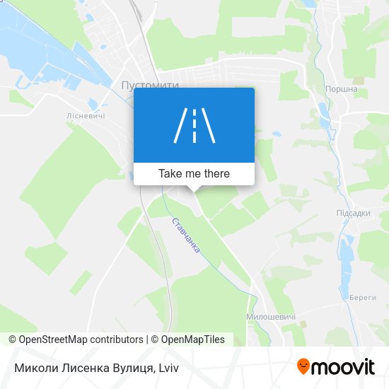 Миколи Лисенка Вулиця map