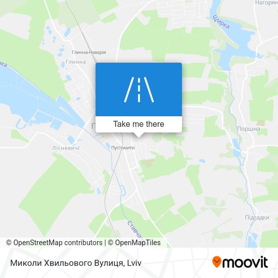 Миколи Хвильового Вулиця map