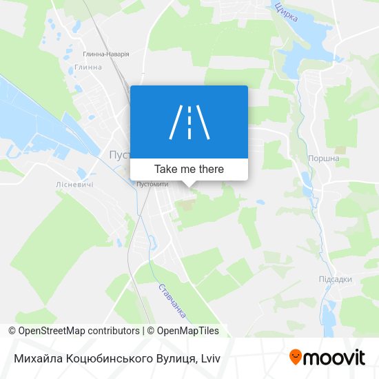 Михайла Коцюбинського Вулиця map