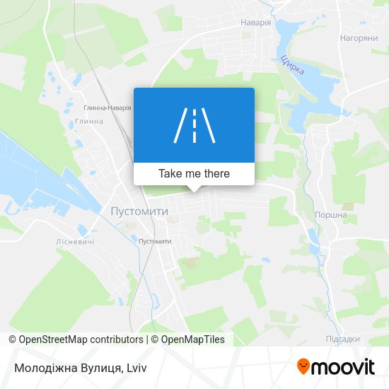 Молодіжна Вулиця map