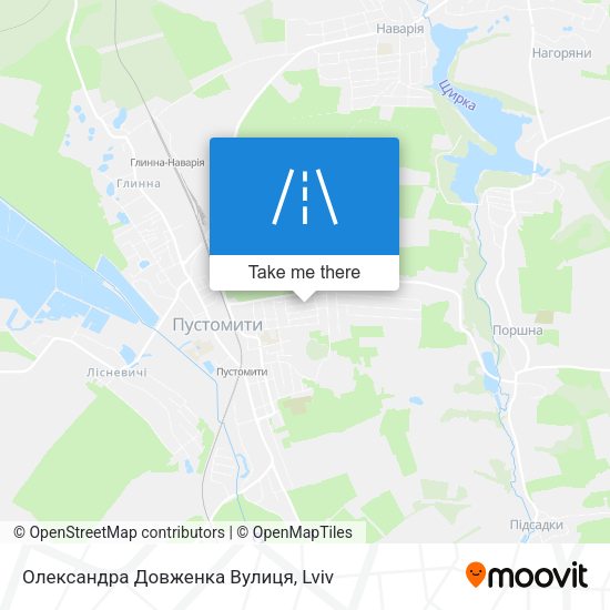 Олександра Довженка Вулиця map