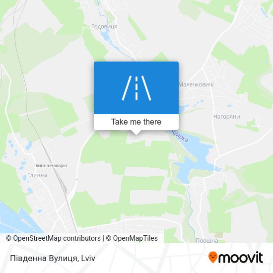 Південна Вулиця map