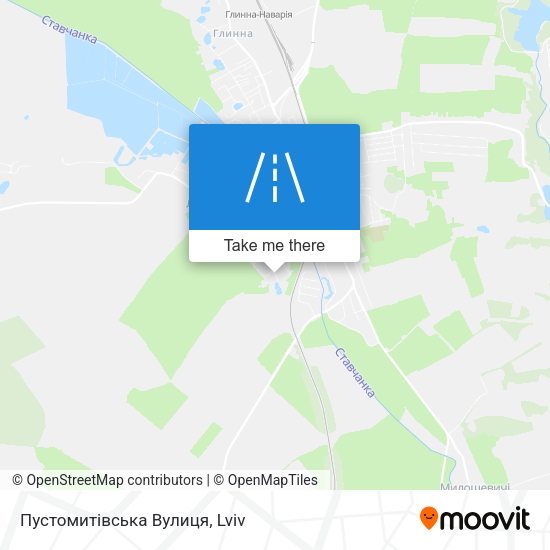 Карта Пустомитівська Вулиця