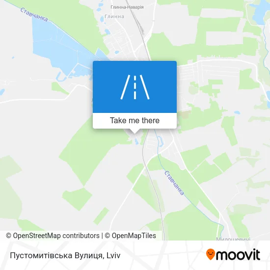 Карта Пустомитівська Вулиця