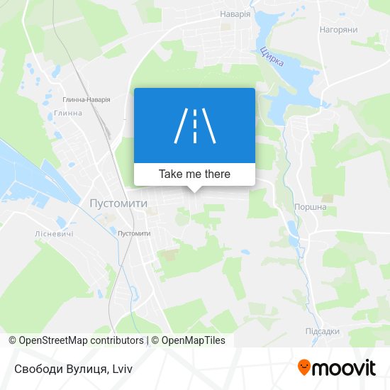 Свободи Вулиця map