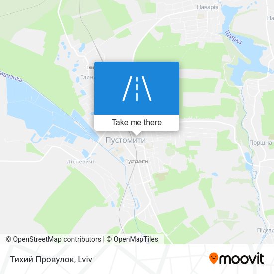 Карта Тихий Провулок