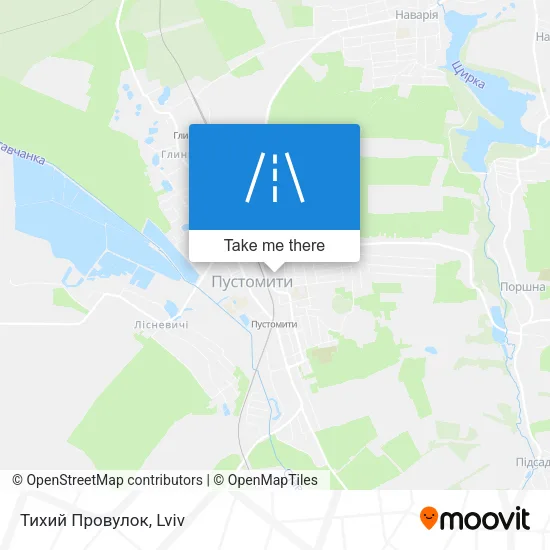 Карта Тихий Провулок