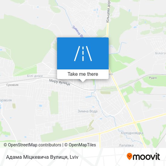 Адама Міцкевича Вулиця map